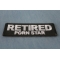 Retired Porn Star Patch Retired Porn Star Patch diagonal view