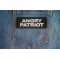 Angry Patriot Patch shown on jeans