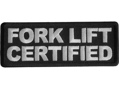 Fork Lift Certified Patch