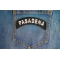 Pasadena Patch shown on jeans