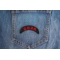2026 Upper Rocker Red Year Patch shown on jeans