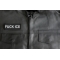 Fuck Ice Patch shown on leather vest