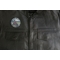 Papa Bear Patch shown on leather vest