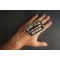 Strip Club Veteran Patch shown on hand for size comparison