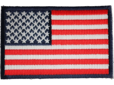 Blue Border American Flag Patch