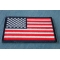 Blue Border American Flag Patch diagonal view