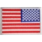 White Border Reversed American Flag Patch
