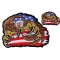 Claw Eagle with American flag Small and Large Patch Set