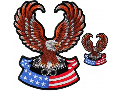 American Eagle Small and Large Patch Set