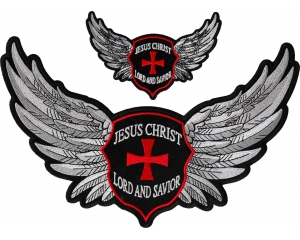 Lord and Saviour Jesus Christ Small and Large Set of Christian Patches