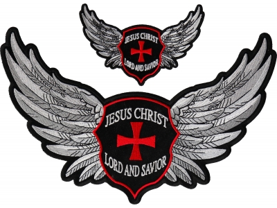 Lord and Saviour Jesus Christ Small and Large Set of Christian Patches