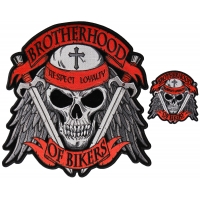 Brotherhood of Bikers Small and Large Patch Set