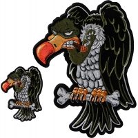 Cigar Vulture Patches Set of Large and Small