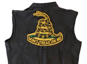 Don't Tread On Me Large Biker Back Patch | US Military Veteran Patches
