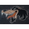 Cartoon Wolf Patch | Embroidered Patches Wolf Patch diagonal view