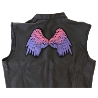 Beautiful Angel Wings In Pink And Purple Ladies Patch | Embroidered Patches