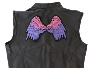 Beautiful Angel Wings In Pink And Purple Ladies Patch | Embroidered Patches
