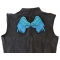 Angel Wings Patch, Large Ladies Back Patches for Jackets shown on leather vest
