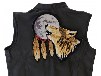 Howling Wolf Moon Back Patch Large | Embroidered Patches
