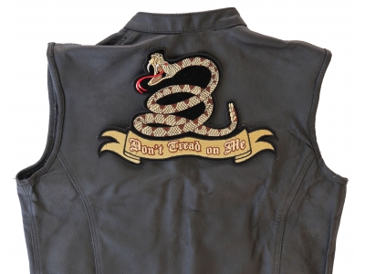 Don't Tread On Me Snake Patch Large | US Military Veteran Patches