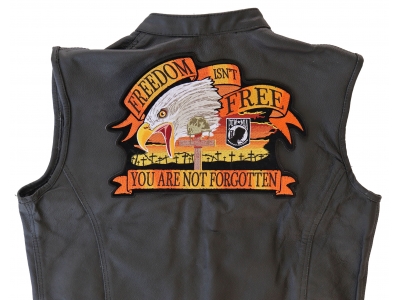 Freedom Isn't Free You Are Not Forgotten Eagle Large Patch | US Military Veteran Patches