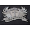Christian Biker I Ride with Jesus Patch diagonal view