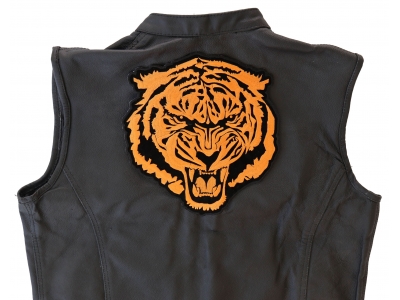 Large Orange Tiger Back Patch | Embroidered Patches