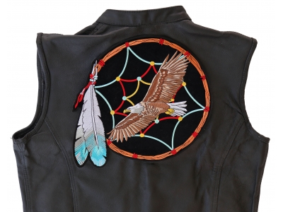 Large Dreamcatcher Eagle Jacket Back Patch | Embroidered Biker Patches