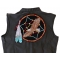 Eagle in Dreamcatcher Patch Eagle in Dreamcatcher Patch, Large Eagle Back Patches shown on leather vest