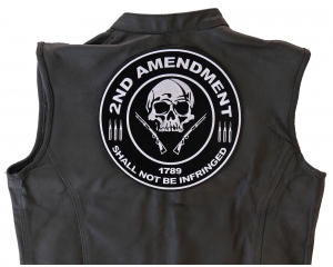 2nd Amendment Skull 1789 Large Patch | US Military Veteran Patches