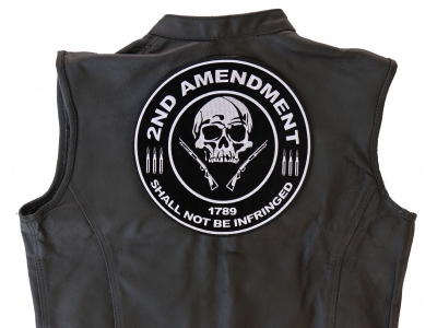 2nd Amendment Skull 1789 Large Patch | US Military Veteran Patches