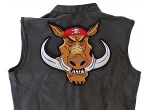 Biker Hog Large Hawg Patch | Embroidered Biker Patches