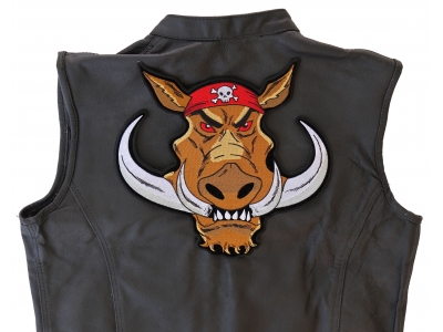 Biker Hog Large Hawg Patch | Embroidered Biker Patches
