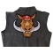 Wild Hog Patch Wild Hog Patch, Large Animal Patches for Jackets shown on leather vest