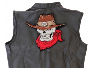 Large Cowboy Skull Patch | Embroidered Patches