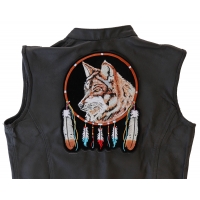 Wolf And Feathers Large Back Patch | Embroidered Patches Wolf And Feathers Large Back Patch | Embroidered Patches