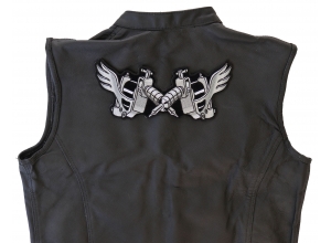 Tattoo Guns Wings Patch Large