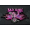 Bad Girl Motorcycle Wheeley Patch Bad Girl Motorcycle Wheeley Patch diagonal view