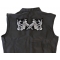  shown on leather vest
