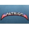 Patriot US Flag Rocker Patch | Embroidered Patches Patriot Patch diagonal view