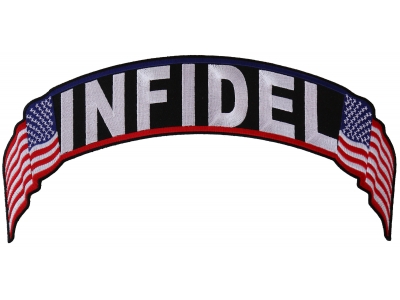Infidel US Flag Rocker Patch | Embroidered Patches