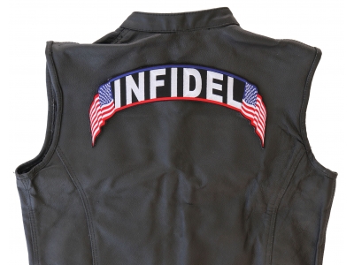 Infidel US Flag Rocker Patch | Embroidered Patches