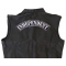 Independent Large Top Rocker Patch Independent Patch, Large Back Patches shown on leather vest