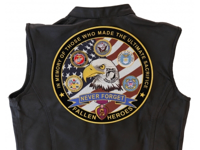 In Memory Of Our Fallen Heroes Large Patch | Embroidered Patches