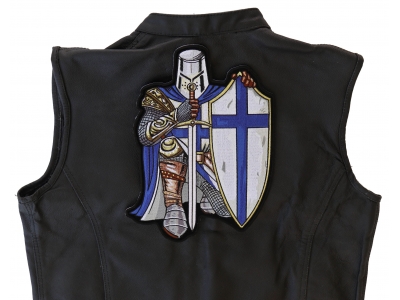 Blue Knight Large Back Patch | Embroidered Patches