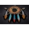 Large Native American Patch Design Dreamcatcher Patch diagonal view