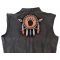 Large Native American Patch Design Dreamcatcher Patch, Large Back Patches for Vests shown on leather vest