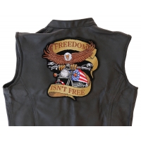 Freedom Isn't Free Biker Eagle Patriotic Large Back Patch