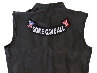 Some Gave All Lower Rocker Patch With US Flag Tips