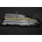 Thin Yellow Line American Tattered Flag Large Back Patch Yellow Stripe American Flag Patch diagonal view
